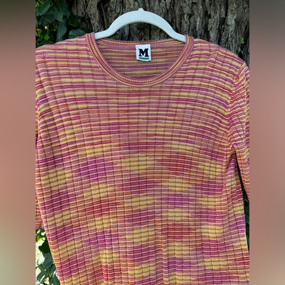 ✨Missoni pink and yellow textured quarter length sweater✨ - Picture 4 of 5